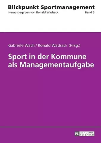 Sport in Der Kommune ALS Managementaufgabe cover