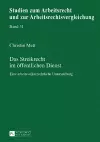 Das Streikrecht im oeffentlichen Dienst cover