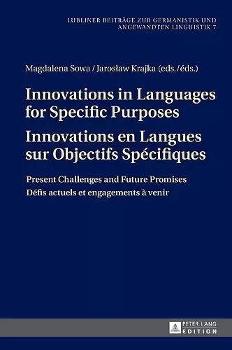 Innovations in Languages for Specific Purposes - Innovations en Langues sur Objectifs Spécifiques cover