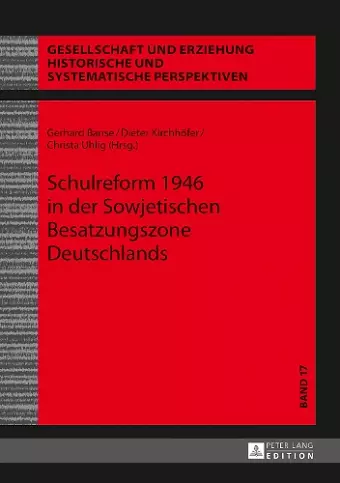 Schulreform 1946 in Der Sowjetischen Besatzungszone Deutschlands cover