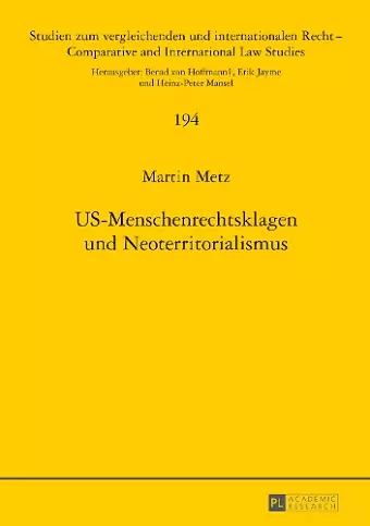 Us-Menschenrechtsklagen Und Neoterritorialismus cover