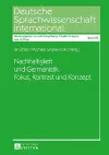 Nachhaltigkeit Und Germanistik. Fokus, Kontrast Und Konzept cover