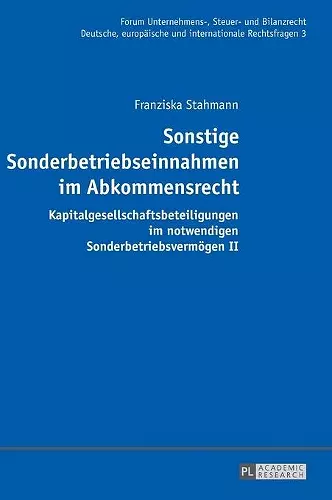 Sonstige Sonderbetriebseinnahmen im Abkommensrecht cover