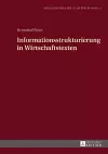 Informationsstrukturierung in Wirtschaftstexten cover