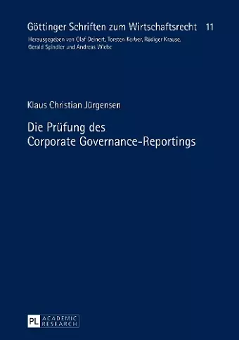 Die Pruefung des Corporate Governance-Reportings cover