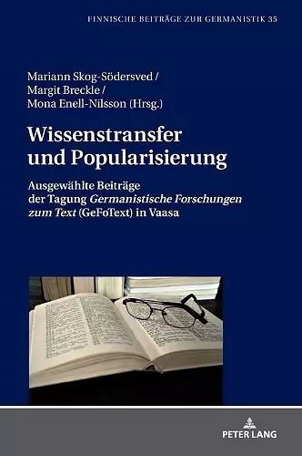 Wissenstransfer und Popularisierung cover