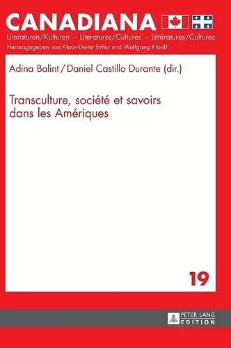 Transculture, Société Et Savoirs Dans Les Amériques cover