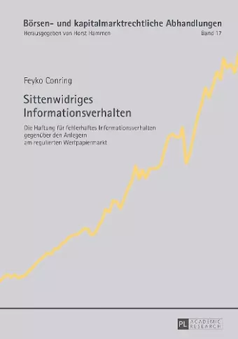 Sittenwidriges Informationsverhalten cover