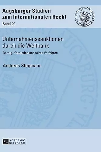 Unternehmenssanktionen durch die Weltbank cover