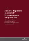 Personennamen im Spanischen / Nombres de persona en espa�ol cover