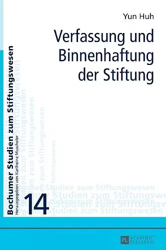 Verfassung Und Binnenhaftung Der Stiftung cover