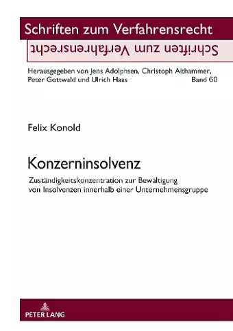 Konzerninsolvenz cover