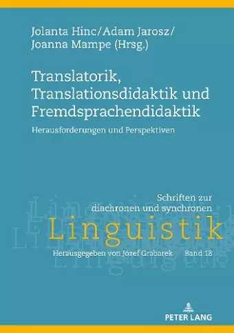 Translatorik, Translationsdidaktik und Fremdsprachendidaktik cover