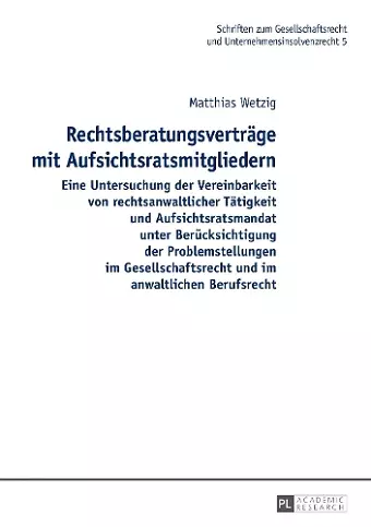 Rechtsberatungsvertraege mit Aufsichtsratsmitgliedern cover