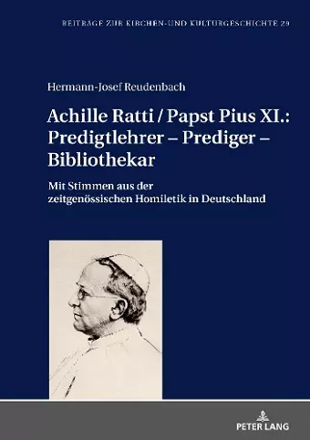 Achille Ratti / Papst Pius XI. cover