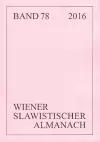 Wiener Slawistischer Almanach Band 78/2016 cover