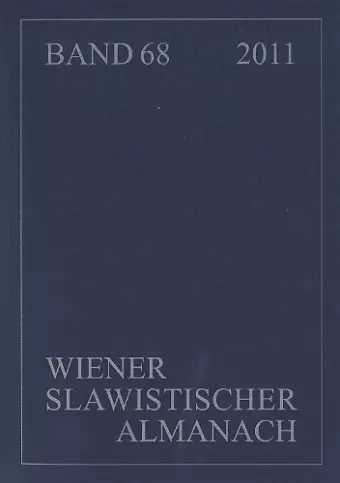 Wiener Slawistischer Almanach Band 68/2011 cover