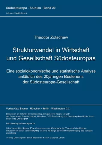 Strukturwandel in Wirtschaft Und Gesellschaft Suedosteuropas cover