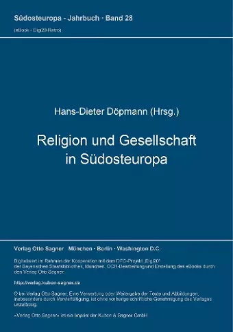 Religion Und Gesellschaft in Suedosteuropa cover