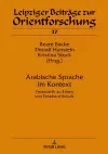 Arabische Sprache im Kontext cover