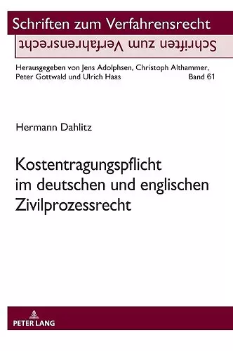 Kostentragungspflicht im deutschen und englischen Zivilprozessrecht cover