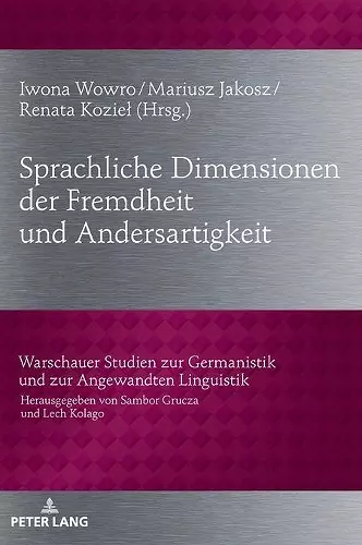 Sprachliche Dimensionen Der Fremdheit Und Andersartigkeit cover