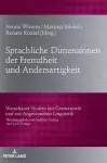 Sprachliche Dimensionen Der Fremdheit Und Andersartigkeit cover