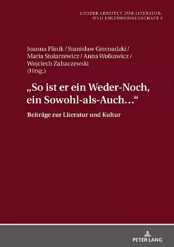 «So Ist Er Ein Weder-Noch, Ein Sowohl-Als-Auch...» cover