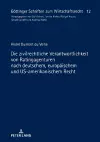 Die zivilrechtliche Verantwortlichkeit von Ratingagenturen nach deutschem, europaeischem und US-amerikanischem Recht cover