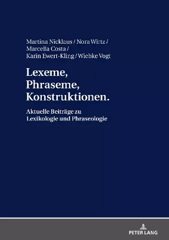 Lexeme, Phraseme, Konstruktionen cover