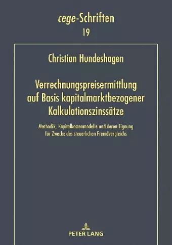 Verrechnungspreisermittlung auf Basis kapitalmarktbezogener Kalkulationszinssaetze cover