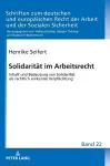 Solidaritaet im Arbeitsrecht cover