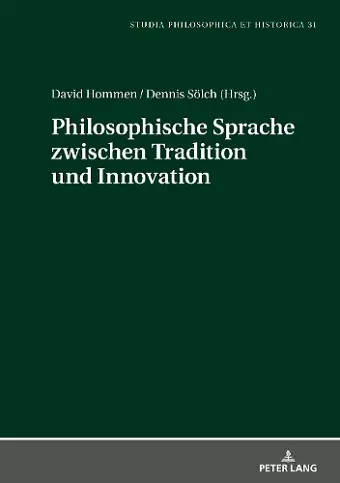 Philosophische Sprache Zwischen Tradition Und Innovation cover