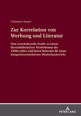 Zur Korrelation Von Werbung Und Literatur cover