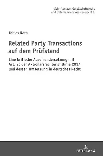 Related Party Transactions auf dem Pruefstand cover