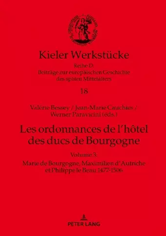 Les ordonnances de l'hôtel des ducs de Bourgogne cover