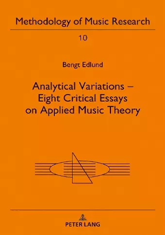 Analytical Variations – Eight Critical Essays on Applied Music Theory cover