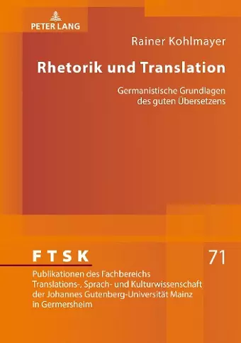 Rhetorik und Translation cover