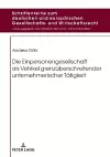 Die Einpersonengesellschaft ALS Vehikel Grenzueberschreitender Unternehmerischer Taetigkeit cover