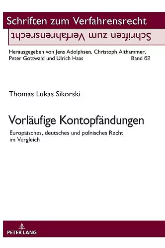Vorlaeufige Kontopfaendungen cover