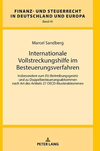 Internationale Vollstreckungshilfe Im Besteuerungsverfahren cover