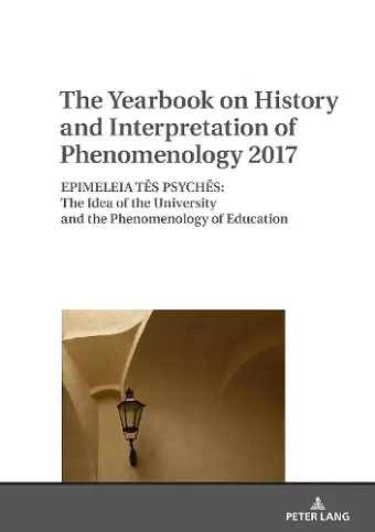 The Yearbook on History and Interpretation of Phenomenology 2017 cover