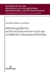 Mitteilungspflichten Bei Finanzinstrumenten Nach Der Novellierten Transparenz-Richtlinie cover