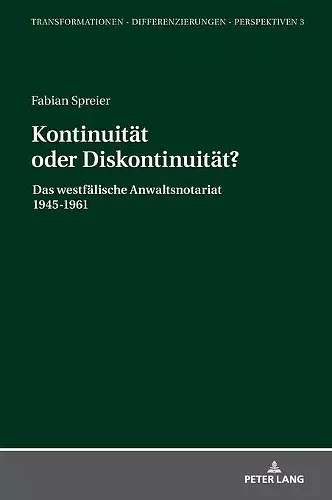 Kontinuitaet oder Diskontinuitaet? cover