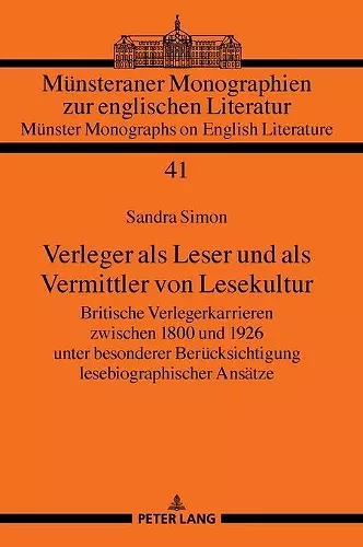 Verleger als Leser und als Vermittler von Lesekultur cover