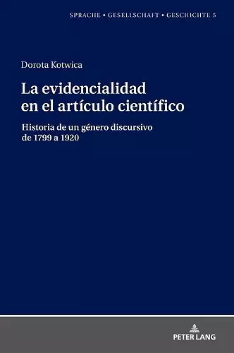 La evidencialidad en el artículo científico cover