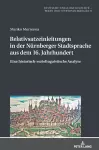 Relativsatzeinleitungen in Der Nuernberger Stadtsprache Aus Dem 16. Jahrhundert cover