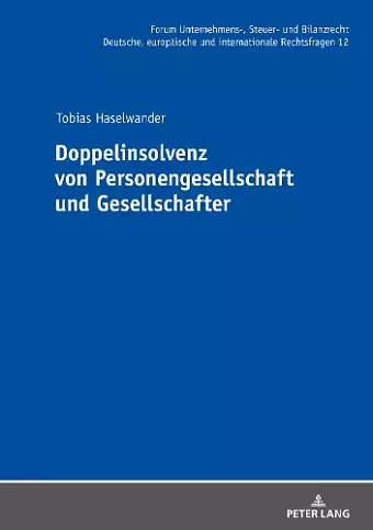 Doppelinsolvenz Von Personengesellschaft Und Gesellschafter cover