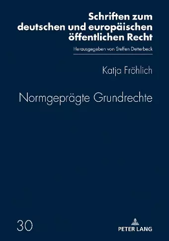 Normgepraegte Grundrechte cover