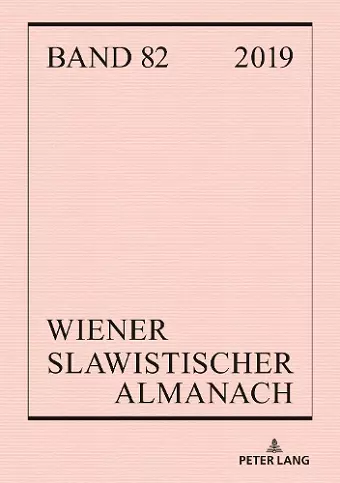 Wiener Slawistischer Almanach Band 82/2019 cover